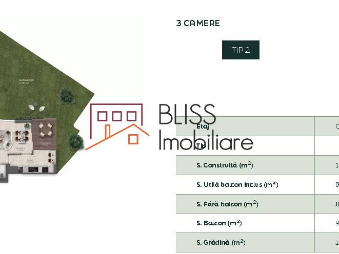 Apartament 3 Camere, 84m² Cu Gradina Privata Si Terasa - Brickville | Bliss Imobiliare / Photo 6 - BLISS Imobiliare