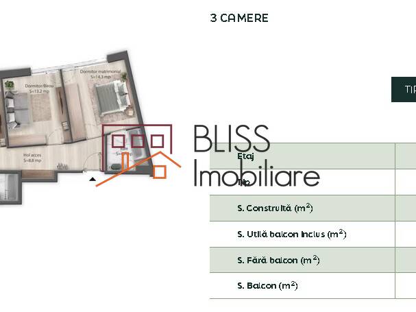 Apartament Premium 3 Camere Cu Finisaje Moderne Si Balcon - Brickville | Bliss Imobiliare / Photo 6 - BLISS Imobiliare