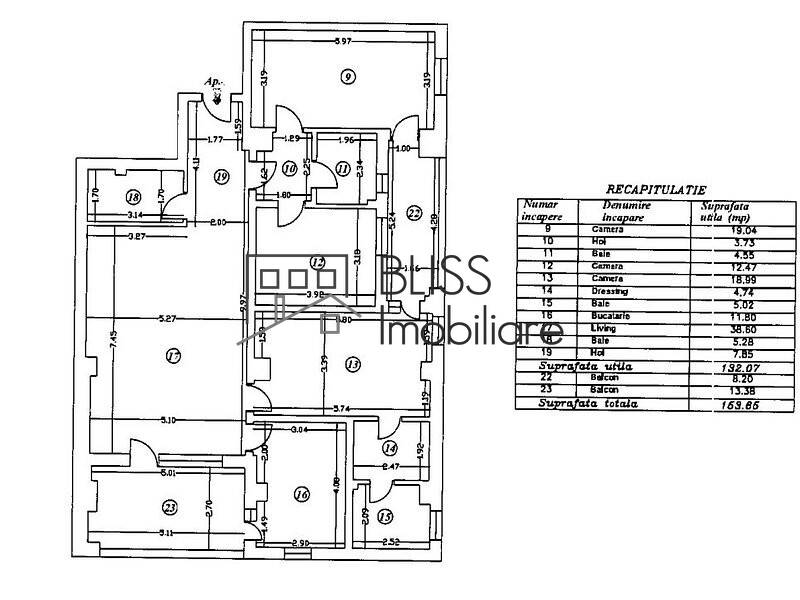Apartment for Rent Aviatiei | Promenada mall | Metro Pipera, Bucharest - 3 Bedroom - ID:117580 | Bliss Imobiliare / Photo 19 - BLISS Imobiliare