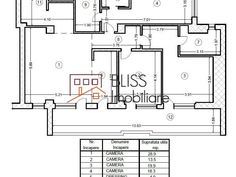 Apartment for Rent Iancu Nicolae | Pipera, Bucharest / Ilfov - 3 Bedroom - ID:91880 | Bliss Imobiliare / Photo 31 - BLISS Imobiliare