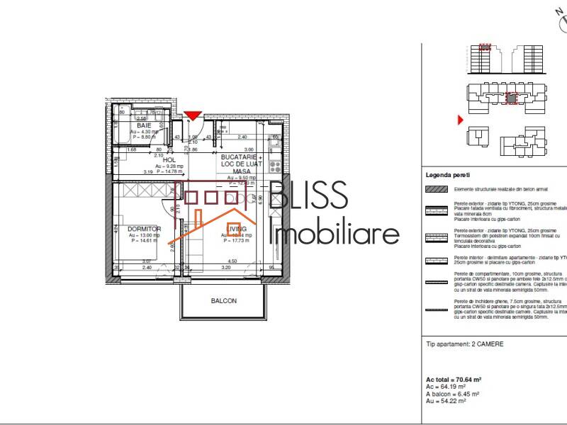 Apartament de Vanzare Domenii | 1 Mai | Grivitei - 2 Camere - ID:123125 | Bliss Imobiliare / Photo 6 - BLISS Imobiliare