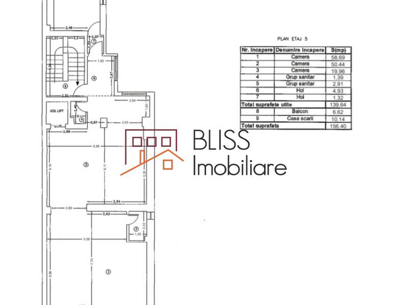 spațiu de birouri de Inchiriat KM 0 | Ultracentral - 3 Camere - ID:123408 | Bliss Imobiliare / Photo 16 - BLISS Imobiliare