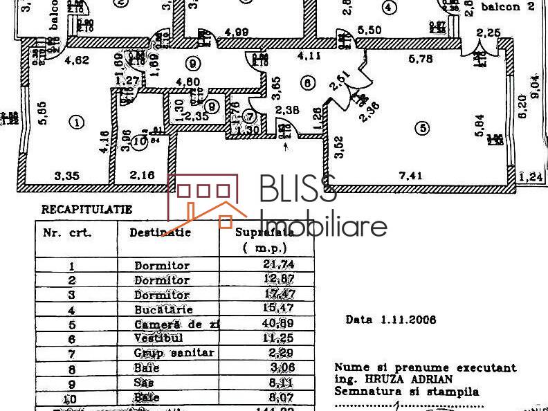 Apartment for Rent Herastrau | Nordului, Bucharest - 3 Bedroom - ID:98938 | Bliss Imobiliare / Photo 32 - BLISS Imobiliare