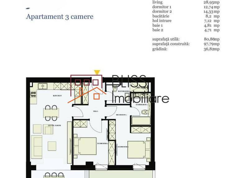 Apartament, 3 Camere | Bliss Imobiliare / Photo 32 - BLISS Imobiliare