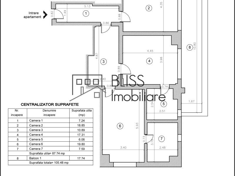 Apartment for Rent Herastrau | Nordului, Bucharest - 2 Bedroom - ID:126596 | Bliss Imobiliare / Photo 28 - BLISS Imobiliare