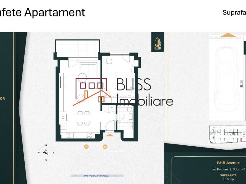 1-Bedroom Apartment BHB Avenue – 57 Sqm + Terrace, Lake View, Bucharest | Bliss Imobiliare / Photo 8 - BLISS Imobiliare