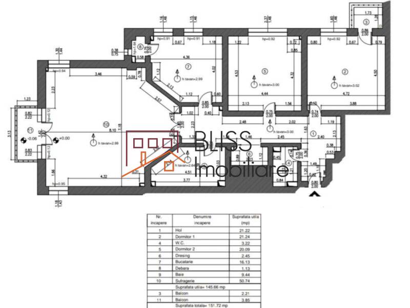 2-Bedroom Apartment, 146 Sqm, 2 Balconies, Bucharest | Bliss Imobiliare / Photo 15 - BLISS Imobiliare