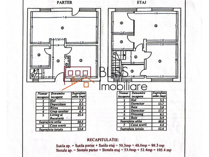 Vila 3 Camere Complet Mobilata Si Utilata - Alunis Pipera Radiofar | Bliss Imobiliare / Photo 13 - BLISS Imobiliare