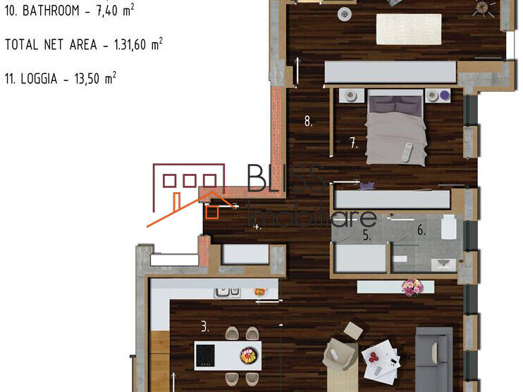 Apartment for Rent Dorobanti | Primaverii | Kiseleff | Aviatorilor, Bucharest - 2 Bedroom - ID:44348 | Bliss Imobiliare / Photo 18 - BLISS Imobiliare