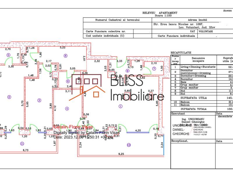 3-bedroom Apartment 145 Sqm Floor 8 Iancu Nicolae, Bucharest / Ilfov | Bliss Imobiliare / Photo 7 - BLISS Imobiliare