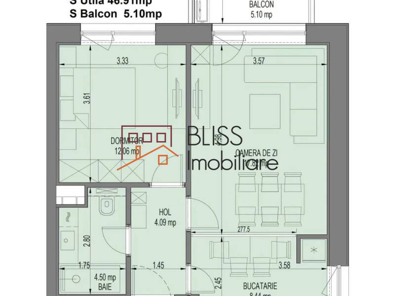 Apartament 2 Camere Cu Balcon Si Finisaje Premium | Bliss Imobiliare / Photo 1 - BLISS Imobiliare