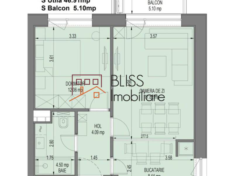 Apartament 2 Camere Cu Balcon Si Bucatarie Separata | Bliss Imobiliare / Photo 4 - BLISS Imobiliare