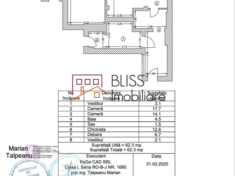 Apartament 3 Camere Calea Victoriei – 62 Mp, Birou Sau Locuinta | Bliss Imobiliare / Photo 17 - BLISS Imobiliare