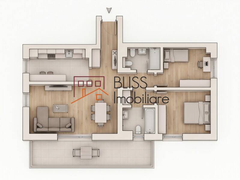 2-Bedroom Apartment With Terrace And Premium Design, Bucharest | Bliss Imobiliare / Photo 13 - BLISS Imobiliare