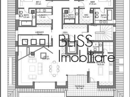 Penthouse apartment for Rent Iancu Nicolae | Pipera, Bucharest / Ilfov - 3 Bedroom - ID:45263 | Bliss Imobiliare / Photo 3 - BLISS Imobiliare