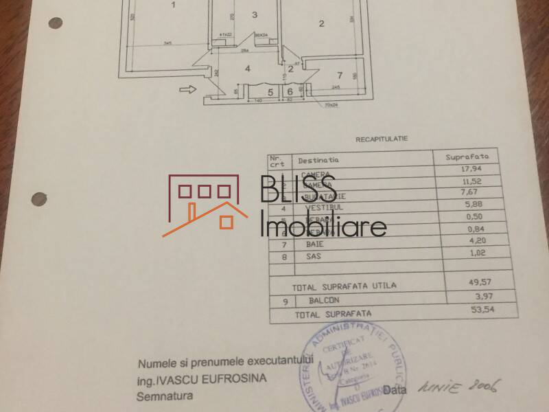 Apartment for Sale Piata Alba Iulia, Bucharest - 1 Bedroom - ID:78106 | Bliss Imobiliare / Photo 7 - BLISS Imobiliare