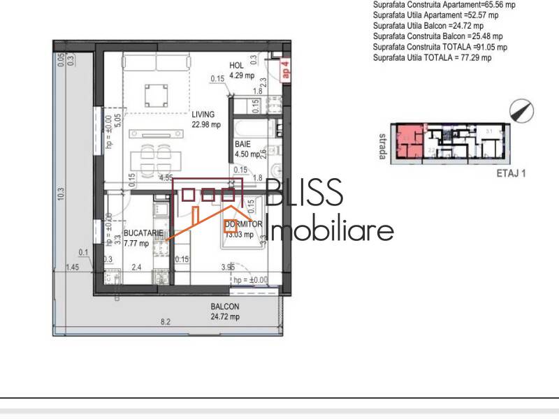 Apartament de Inchiriat Iancu Nicolae | Pipera - 2 Camere - ID:87282 | Bliss Imobiliare / Photo 13 - BLISS Imobiliare
