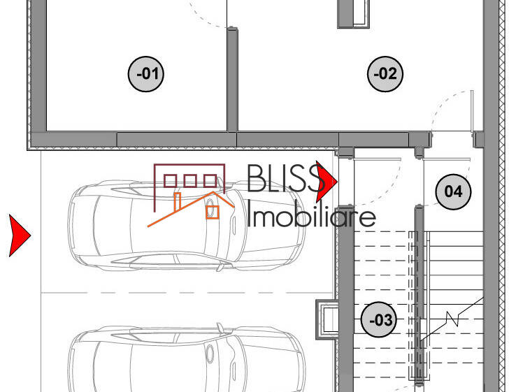 Villa for Rent Iancu Nicolae | Pipera, Bucharest / Ilfov - 4 Bedroom - ID:97160 | Bliss Imobiliare / Photo 13 - BLISS Imobiliare