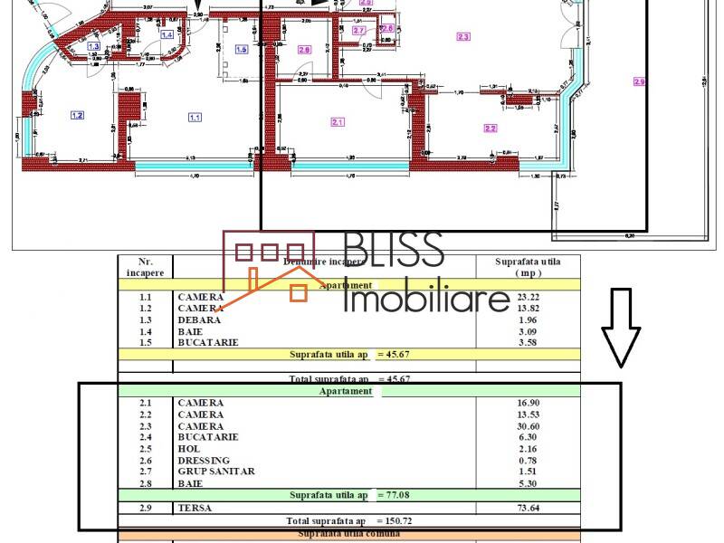 Apartament de Inchiriat Domenii | 1 Mai | Grivitei - 3 Camere - ID:8918 | Bliss Imobiliare / Photo 16 - BLISS Imobiliare