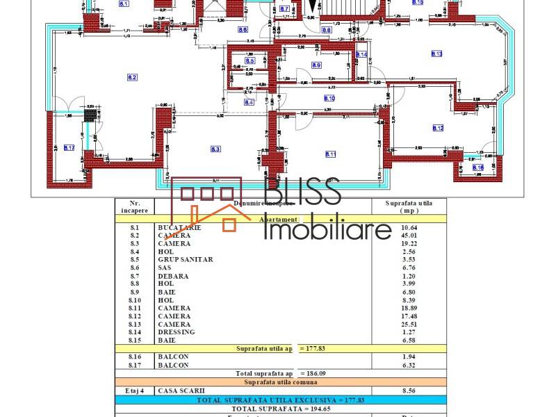 Apartment for Sale Domenii | 1 Mai | Grivitei, Bucharest - 3 Bedroom - ID:27784 | Bliss Imobiliare / Photo 18 - BLISS Imobiliare