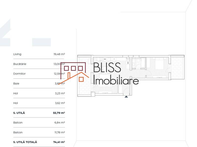Apartament de Vanzare Aviatiei | Promenada mall | Metro Pipera - 2 Camere - ID:111512 | Bliss Imobiliare / Photo 5 - BLISS Imobiliare