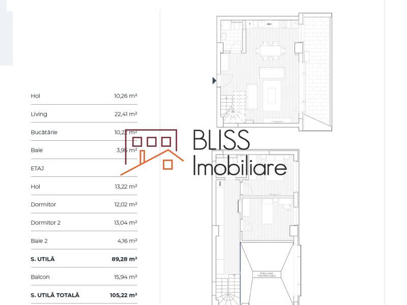 Penthouse apartment for Sale Aviatiei | Promenada mall | Metro Pipera, Bucharest - 2 Bedroom - ID:111548 | Bliss Imobiliare / Photo 17 - BLISS Imobiliare