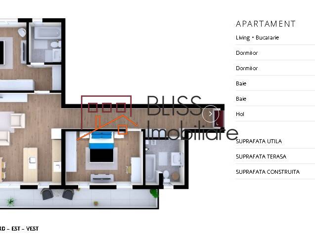 Apartment for Sale Iancu Nicolae | Pipera, Bucharest / Ilfov - 2 Bedroom - ID:111871 | Bliss Imobiliare / Photo 2 - BLISS Imobiliare