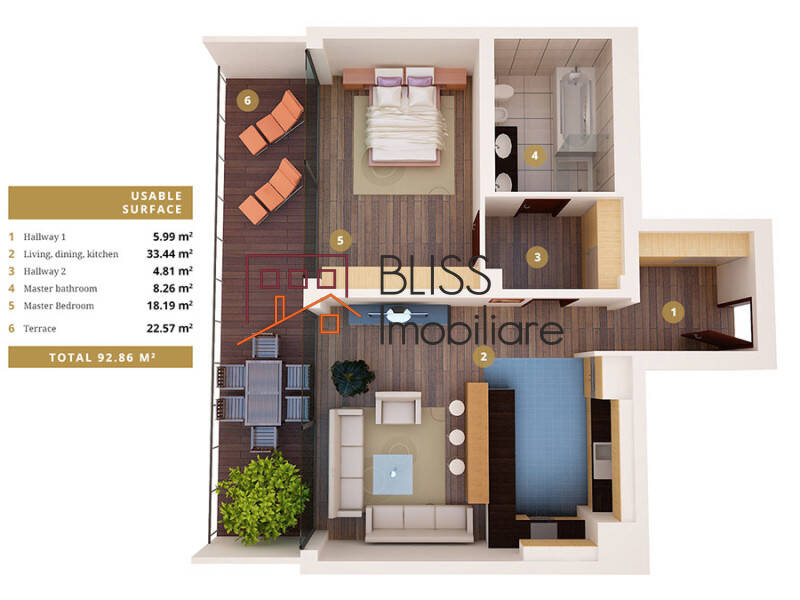 Apartament Cu 2 Camere Stejarii Club | Bliss Imobiliare / Photo 5 - BLISS Imobiliare