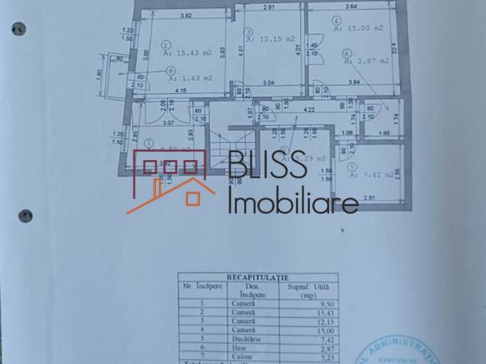 Apartament Duplex de Vanzare Stefan Cel Mare - 3 Camere - ID:112479 | Bliss Imobiliare / Photo 8 - BLISS Imobiliare