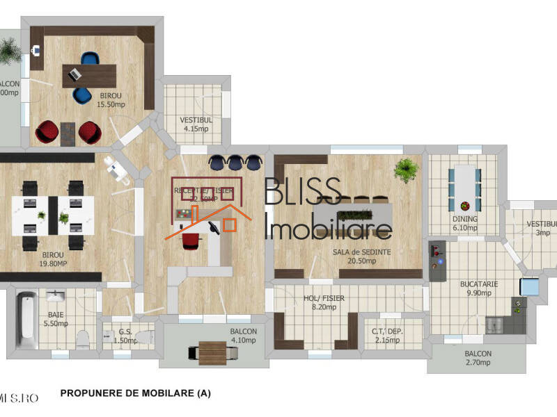 Apartment for Sale KM 0 | Ultracentral, Bucharest - 2 Bedroom - ID:113376 | Bliss Imobiliare / Photo 9 - BLISS Imobiliare