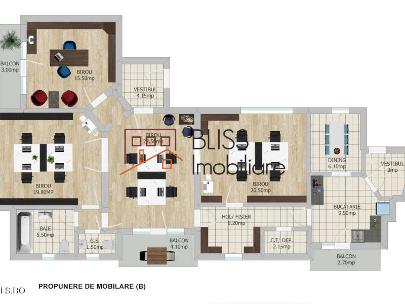 Apartament de Vanzare KM 0 | Ultracentral - 3 Camere - ID:113376 | Bliss Imobiliare / Photo 10 - BLISS Imobiliare