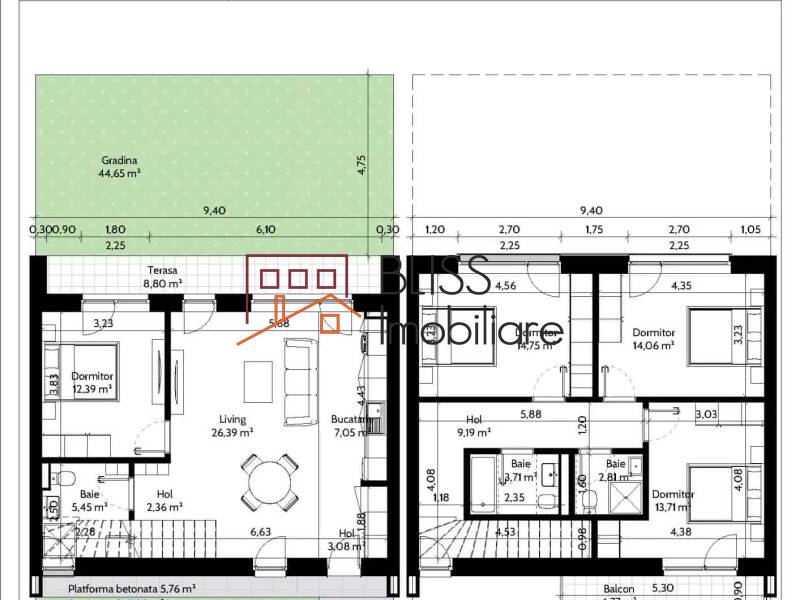 Apartament Duplex de Vanzare Iancu Nicolae | Pipera - 5 Camere - ID:113698 | Bliss Imobiliare / Photo 6 - BLISS Imobiliare