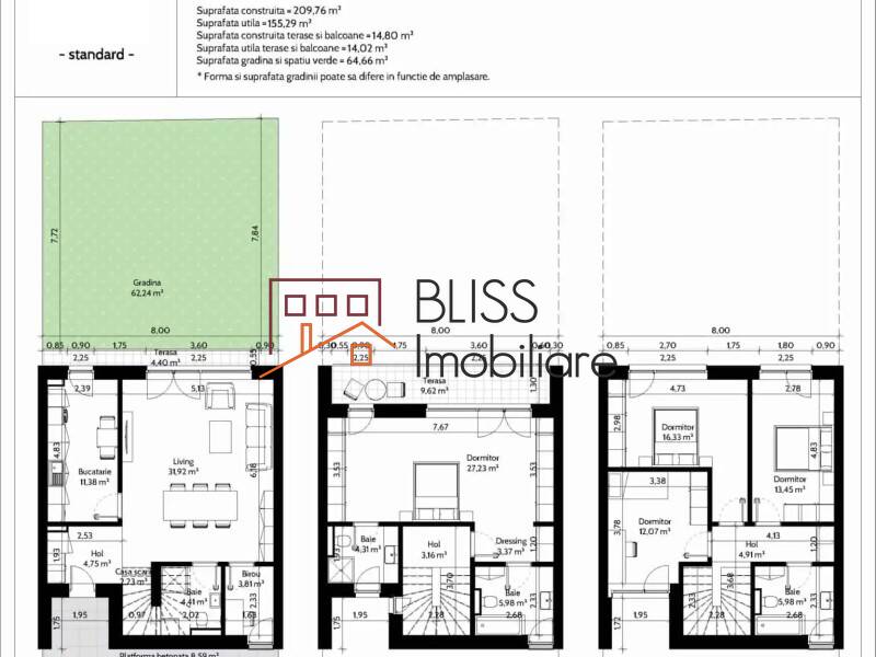 Apartament Duplex de Vanzare Iancu Nicolae | Pipera - 5 Camere - ID:113697 | Bliss Imobiliare / Photo 5 - BLISS Imobiliare