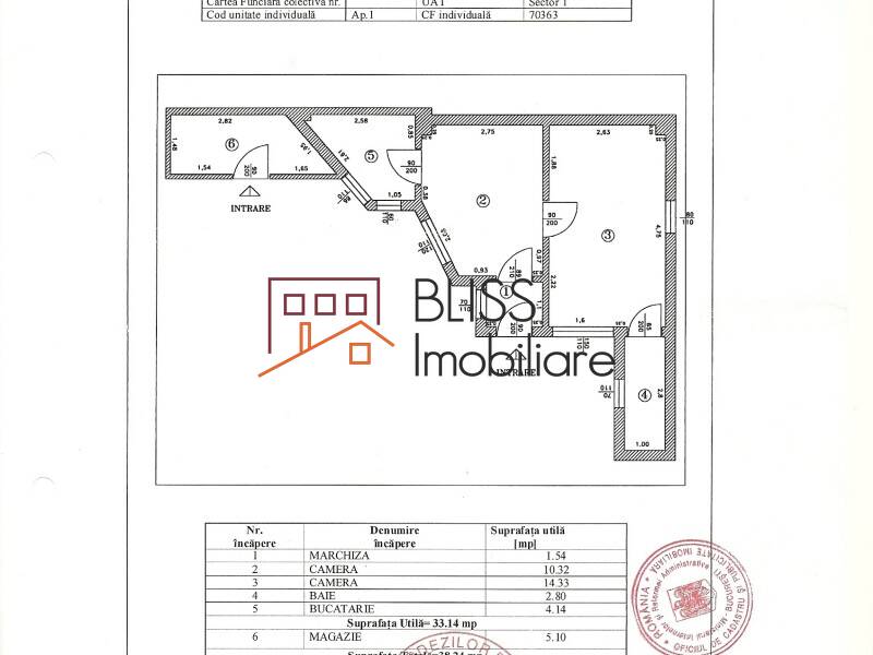 House for Sale Piata Victoriei, Bucharest - 1 Bedroom - ID:106788 | Bliss Imobiliare / Photo 9 - BLISS Imobiliare