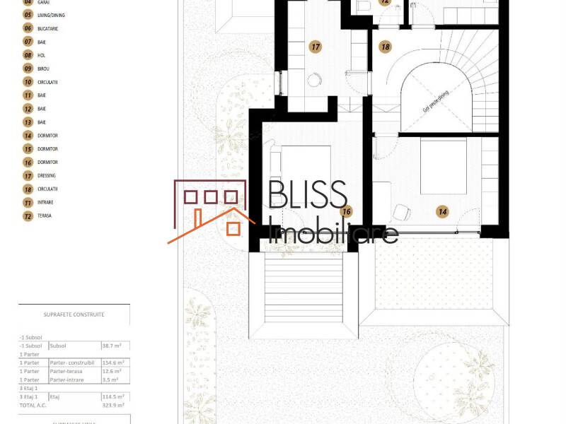 Vila de Inchiriat Iancu Nicolae | Pipera - 5 Camere - ID:114525 | Bliss Imobiliare / Photo 18 - BLISS Imobiliare