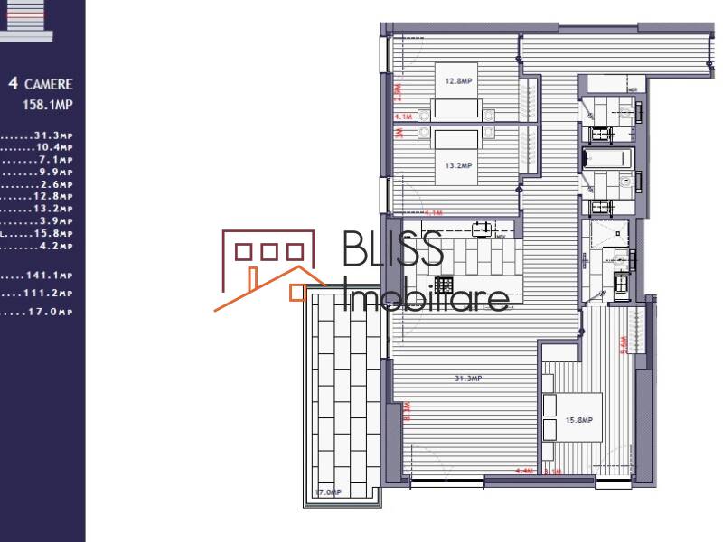 Apartament de Inchiriat Aviatiei | Promenada mall | Metro Pipera - 4 Camere - ID:114549 | Bliss Imobiliare / Photo 13 - BLISS Imobiliare