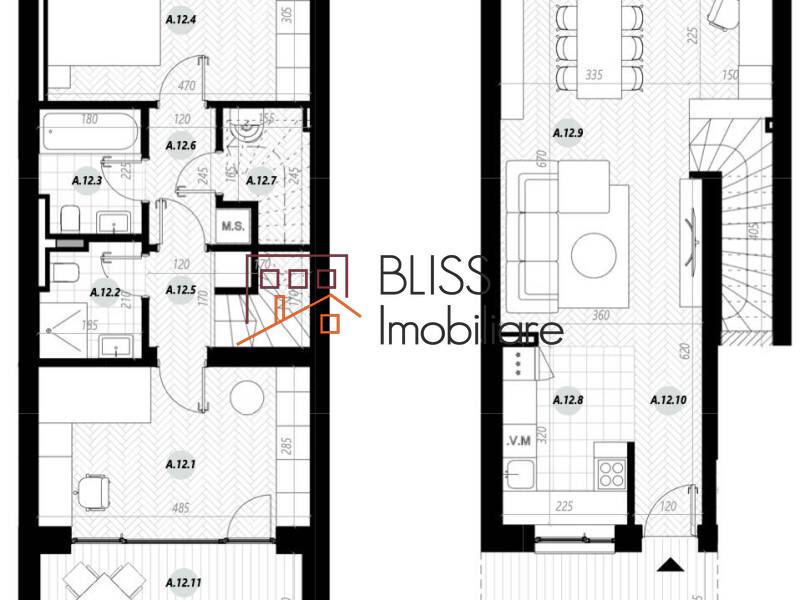 Duplex apartment for Sale Iancu Nicolae | Pipera, Bucharest / Ilfov - 2 Bedroom - ID:114740 | Bliss Imobiliare / Photo 5 - BLISS Imobiliare