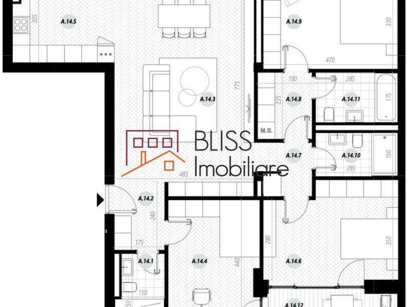 Apartment for Sale Iancu Nicolae | Pipera, Bucharest / Ilfov - 3 Bedroom - ID:114738 | Bliss Imobiliare / Photo 2 - BLISS Imobiliare