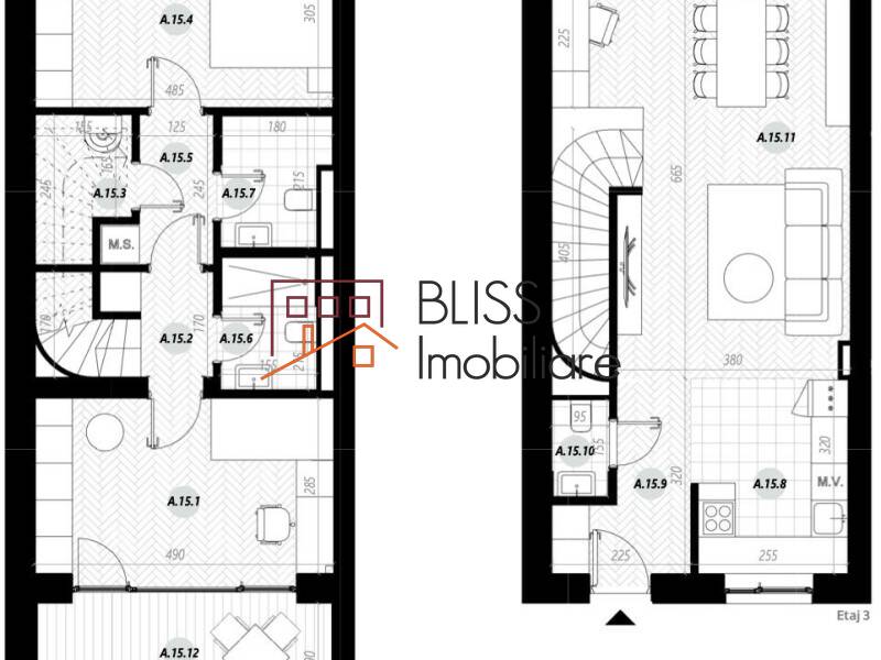 Duplex 3 Camere Cu Terasa Zona Catted Family | Bliss Imobiliare / Photo 5 - BLISS Imobiliare
