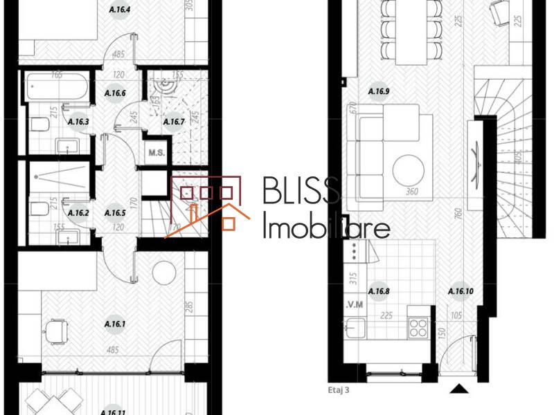 Duplex apartment for Sale Iancu Nicolae | Pipera, Bucharest / Ilfov - 2 Bedroom - ID:114736 | Bliss Imobiliare / Photo 2 - BLISS Imobiliare