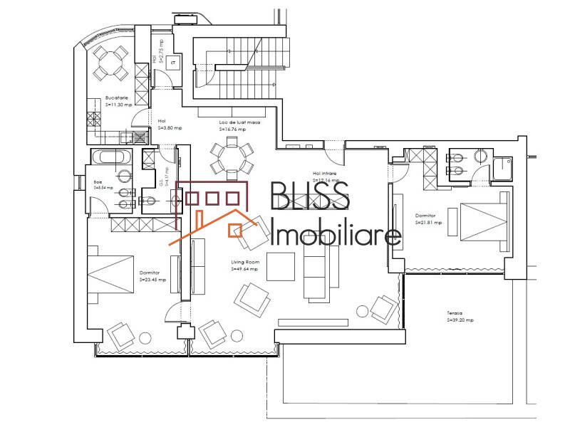 Apartment for Rent Dorobanti | Primaverii | Kiseleff | Aviatorilor, Bucharest - 2 Bedroom - ID:58424 | Bliss Imobiliare / Photo 14 - BLISS Imobiliare