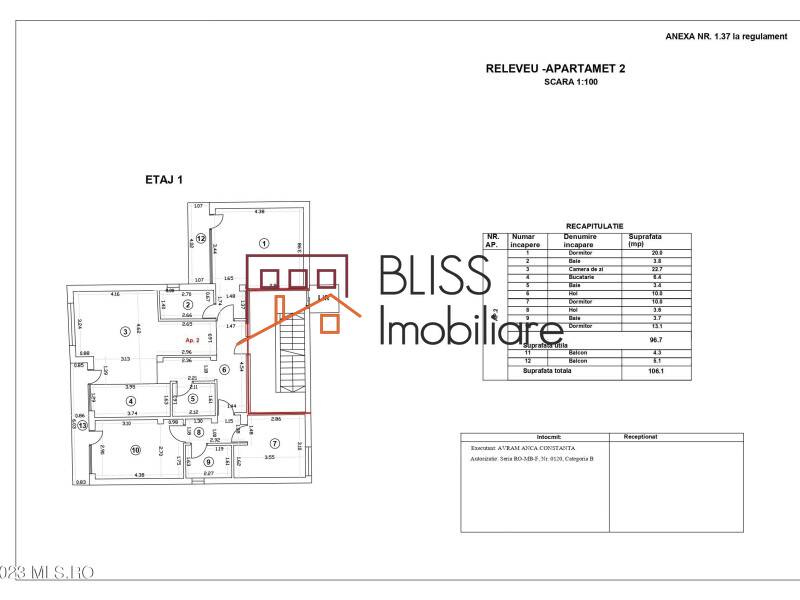 Apartment for Sale Iancu Nicolae | Pipera, Bucharest - 3 Bedroom - ID:115546 | Bliss Imobiliare / Photo 23 - BLISS Imobiliare