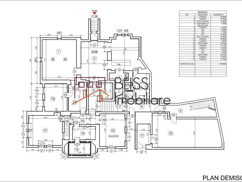 Vila de Inchiriat KM 0 | Ultracentral - 29 Camere - ID:85942 | Bliss Imobiliare / Photo 17 - BLISS Imobiliare