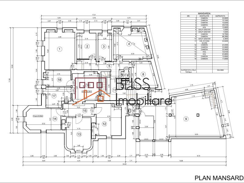 Villa for Rent KM 0 | Ultracentral, Bucharest - 29 Rooms - ID:85942 | Bliss Imobiliare / Photo 19 - BLISS Imobiliare