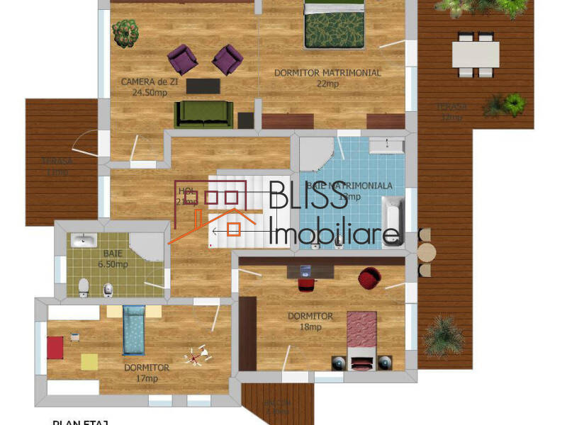 Vila de Vanzare Iancu Nicolae | Pipera - 10 Camere - ID:115845 | Bliss Imobiliare / Photo 53 - BLISS Imobiliare