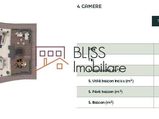 Apartment for Rent Iancu Nicolae | Pipera, Bucharest / Ilfov - 3 Bedroom - ID:116400 | Bliss Imobiliare / Photo 6 - BLISS Imobiliare