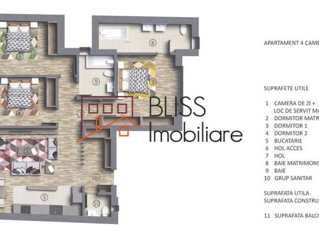 Apartament de Vanzare KM 0 | Ultracentral - 4 Camere - ID:117471 | Bliss Imobiliare / Photo 10 - BLISS Imobiliare