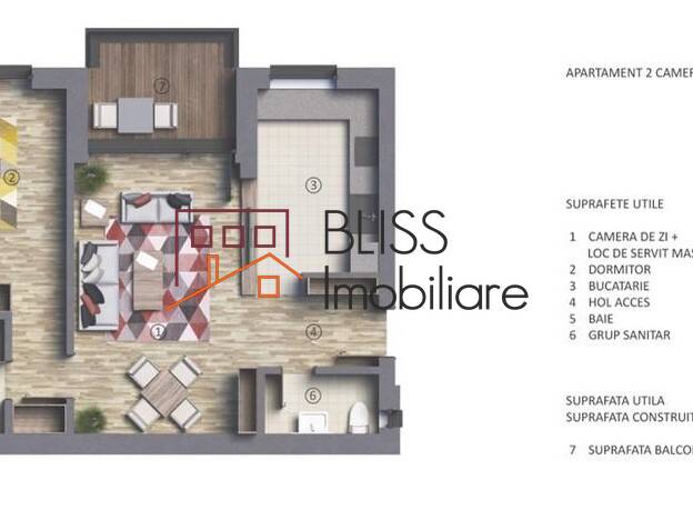 Apartment for Sale KM 0 | Ultracentral, Bucharest - 1 Bedroom - ID:117473 | Bliss Imobiliare / Photo 6 - BLISS Imobiliare