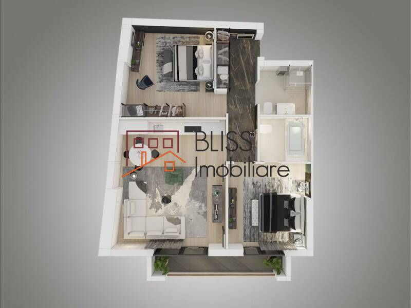 Apartment for Sale Herastrau | Nordului, Bucharest - 2 Bedroom - ID:117306 | Bliss Imobiliare / Photo 12 - BLISS Imobiliare