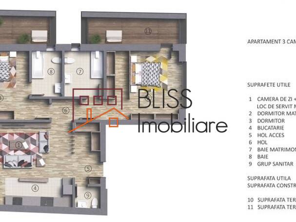 Apartament de Vanzare KM 0 | Ultracentral - 3 Camere - ID:117511 | Bliss Imobiliare / Photo 13 - BLISS Imobiliare